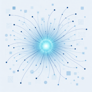 Abstract global workspace broadcast visualization