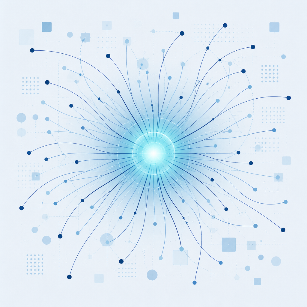 Abstract global workspace broadcast visualization
